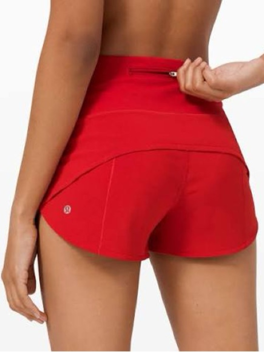lululemon athletica Red Speed Up Shorts